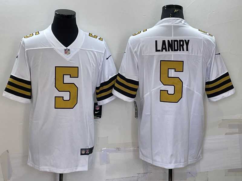 Nike Saints 5 Jarvis Landry White Color Rush Limited Jersey,We sell and wholesale Nike Saints 5 Jarvis Landry White Color Rush Limited Jersey on line form chian!